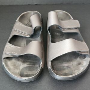 Ecco Cozmo Two Band Strap Slide Slip On Sandals Woodrose Womens EU 41 10-10.5